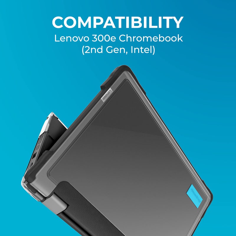 Gumdrop Cases Gumdrop SlimTech Laptop Case Fits Lenovo 300e Chromebook (2nd Gen, Intel). Designed for K-12 Students, Teachers and Classrooms â€“ Drop Tested, Rugged, Shockproof Bumpers for Reliable Device Protection - Image 2